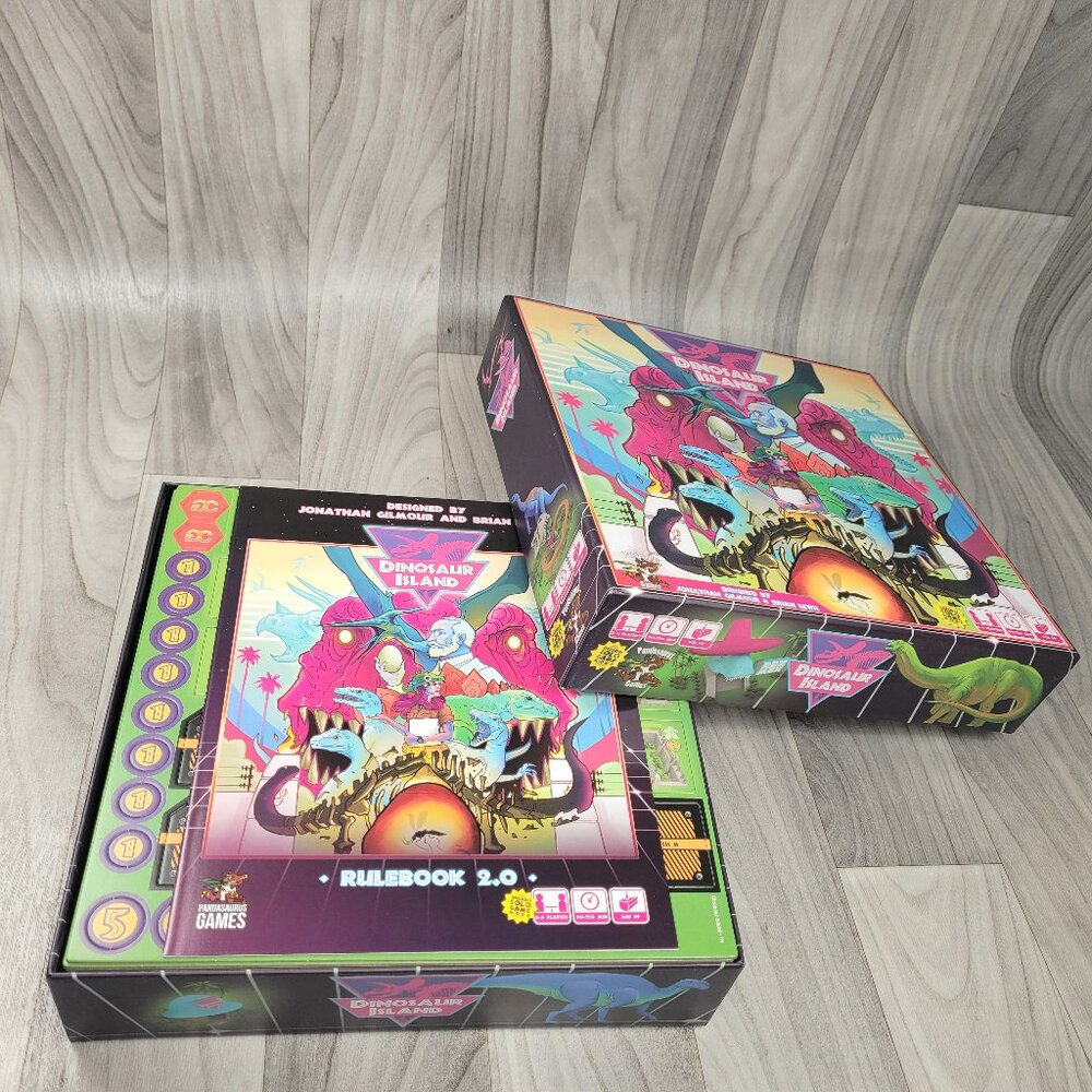 Dinosaur Island - Board Game by Pandasaurus Games - NEW Open Box